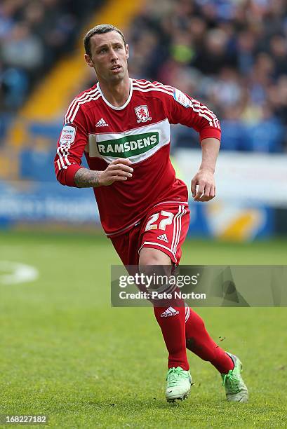 Scott McDonald of Middlesbrough in action during the npower Championship match between Sheffield Wednesday and Middlesbrough at Hillsborough Stadium...