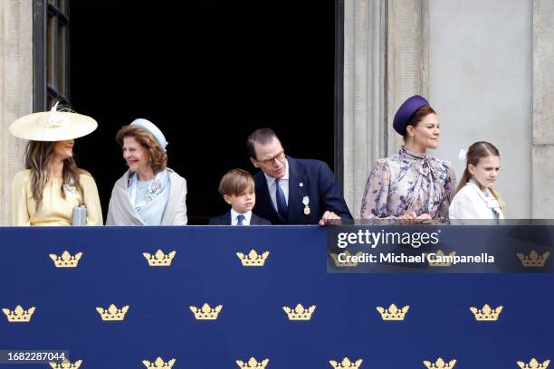 Princess Sofia of Sweden, Queen Silvia of Sweden, Prince Oscar of Sweden, Prince Daniel of Sweden, Crown Princess Victoria of Sweden and Princess...