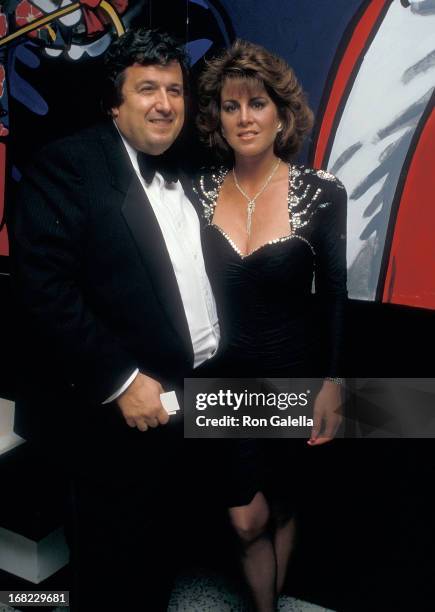 Model Jessica Hahn and her attorney Dominic Barbara attend the "Howard Stern's Negligeé and Underpants Party" Pay-Per-View Event on February 7, 1988...