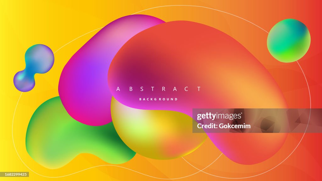 4k Landing Page Template Vector Abstract Colorful Flowing Background