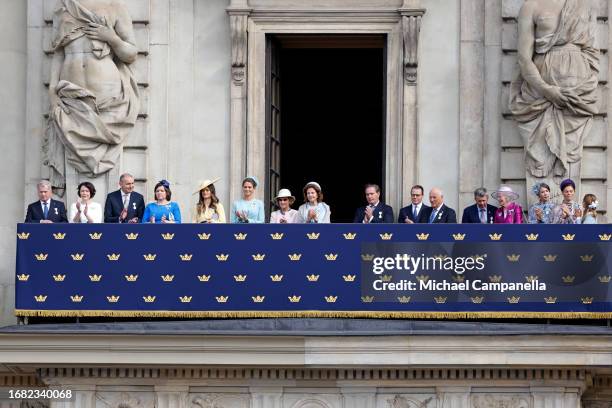 Finland's president Sauli Niinisto, his partner Jenni Haukio, President of Iceland Guðni Thorlacius Jóhannesson, his partner Eliza Reid, Princess...