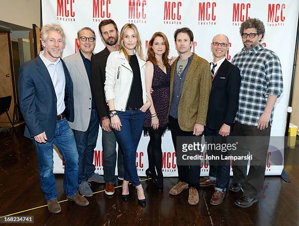 Blake West, Robert LuPone, Fred Weller, Leslie Bibb, Jenna Fischer, Josh Hamilton, Will Cantler and Playwright/Director Neil LaBute attend the...