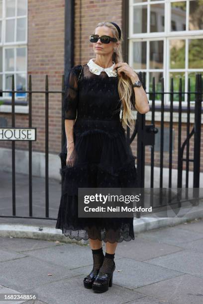 Laura Bailey attends Bora Aksu at the Goodenough College during London Fashion Week September 2023 on September 15, 2023 in London, England.