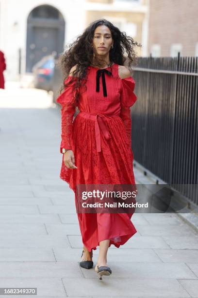 Ciinderella Balthazar attends Bora Aksu at the Goodenough College during London Fashion Week September 2023 on September 15, 2023 in London, England.