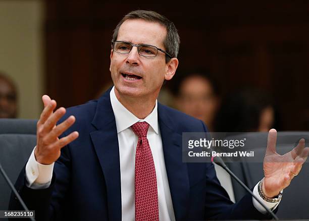 Former Ontario Premier Dalton McGuinty testified today in a Justice Policy committee hearing into the governments cancelling the power plants in...