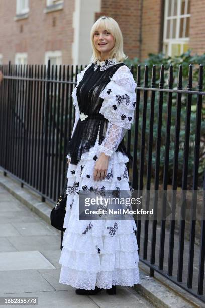 Joanna Vanderham attends Bora Aksu at the Goodenough College during London Fashion Week September 2023 on September 15, 2023 in London, England.
