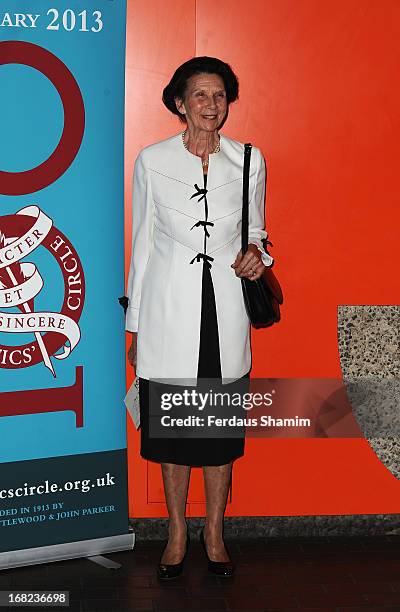 Dame Beryl Grey attends the Critics' Circle Services to Arts awards at Barbican Centre on May 7, 2013 in London, England.