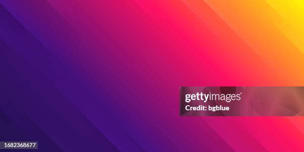 modern abstract background - trendy purple gradient - abstract shapes pink orange and black stock illustrations