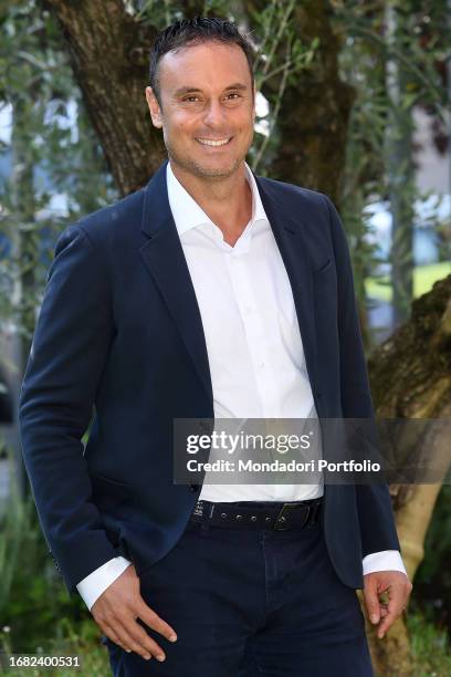 The Italian actor Paolo Pizzo participates in the photocall of the TV film "Rai La stoccata vincente" in Rome, Italy on September 15, 2023.