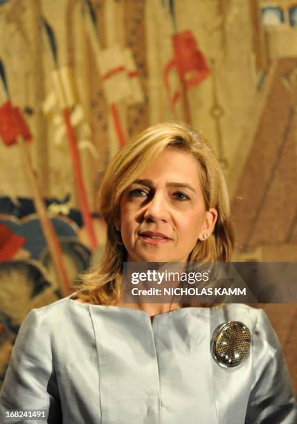 Picture taken oon September 13, 2011 shows Infanta Cristina of Spain attending a preview of the the exhibition "The Invention of Glory: Alfonso V and...