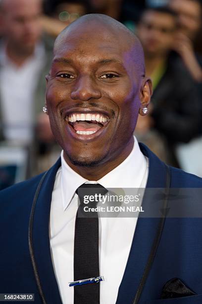 Actor Tyrese Gibson arrives at the world premiere of "Fast and Furious 6" at the Empire cinema in Leicester Square in central London on May 7, 2013....