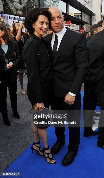 Donna Langley and Vin Diesel attend the World Premiere of 'Fast & Furious 6' at Empire Leicester Square on May 7, 2013 in London, England.