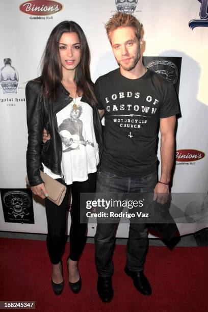 Actors Stephanie Fantauzzi and Shaun Sipos arrive at the Velvet Margarita's 10th Annual Cinco de Mayo Benefit with Annual Charity Celebrity Poker...