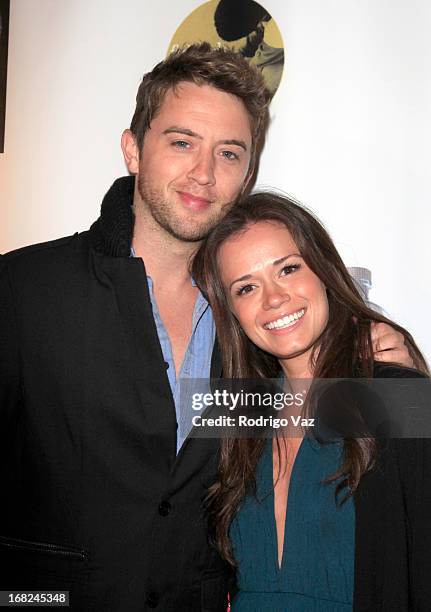 Actors Johnny Pacar and Christie Burson arrive at the Velvet Margarita's 10th Annual Cinco de Mayo Benefit with Annual Charity Celebrity Poker...