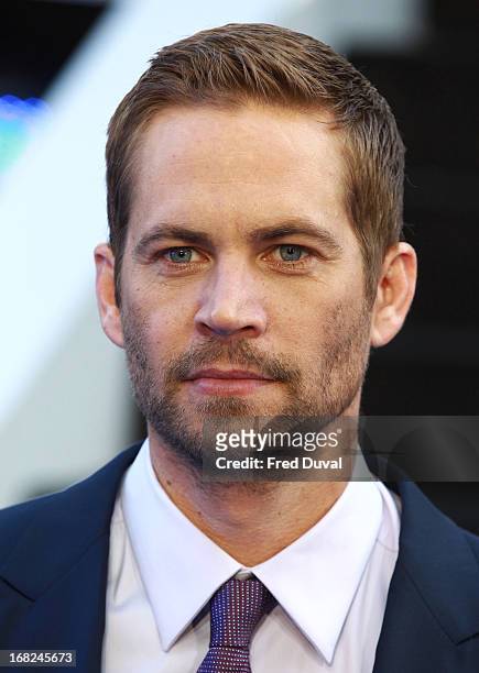 Paul Walker attends The UK Film Premiere of The Fast And The Furious 6 at The Empire Cinema on May 7, 2013 in London, England.