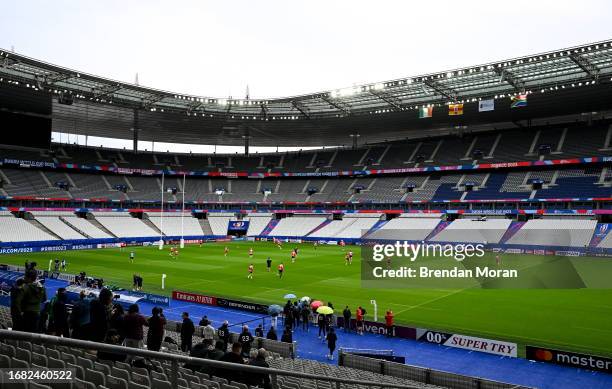 Paris , France - 22 September 2023; A general view of the Ireland rugby squad captain's run at the Stade de France in Saint Denis, Paris, France.