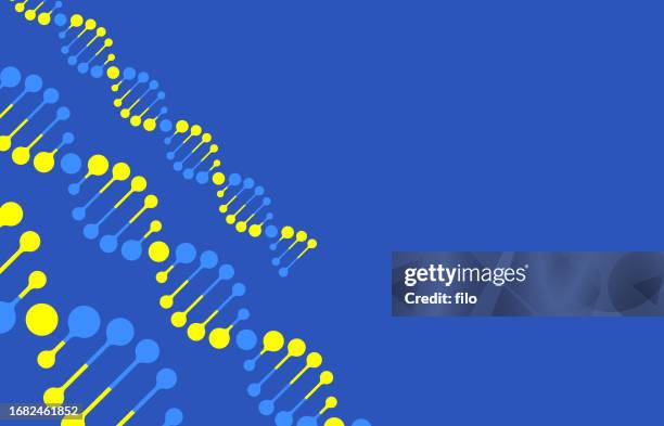 moderne wissenschaft dna-statistik helix hintergrund - nanomedizin stock-grafiken, -clipart, -cartoons und -symbole