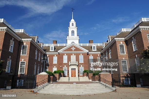 the legislative hall of delaware - dover stock pictures, royalty-free photos & images