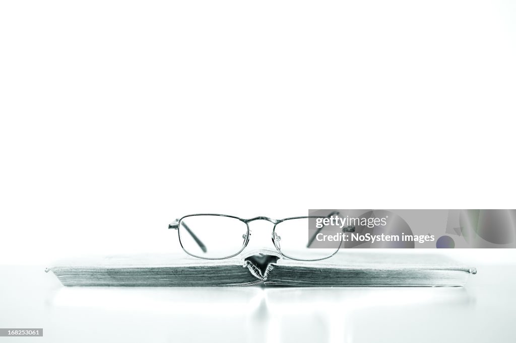 Book and Glasses