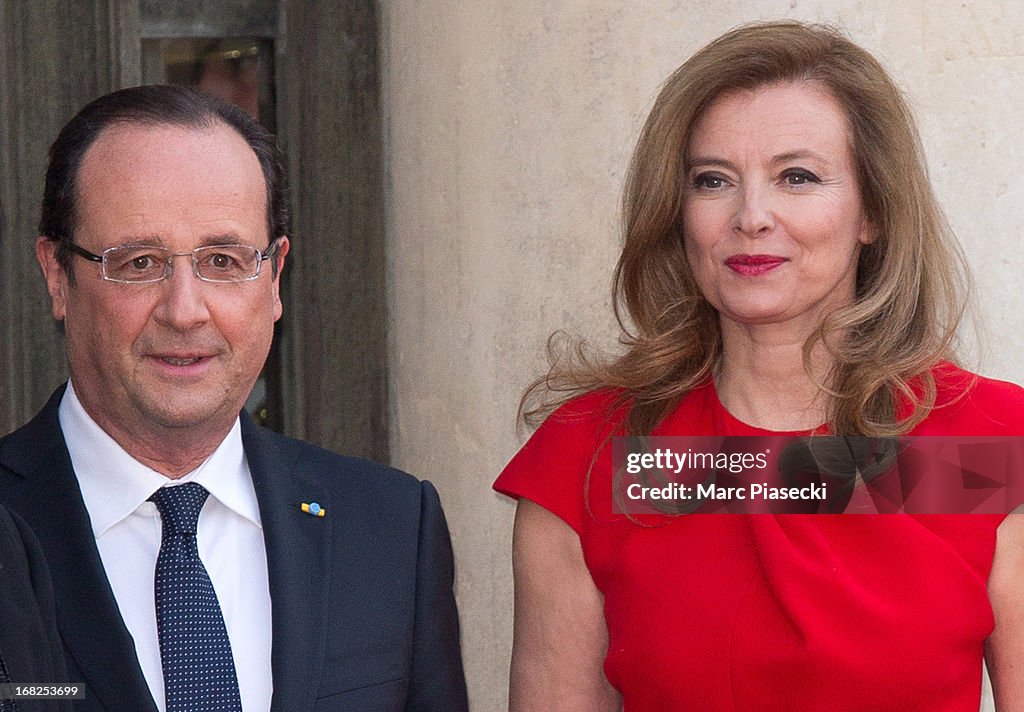 State Dinner At Elysee Palace Honouring Poland's President Bronislaw Komorowski