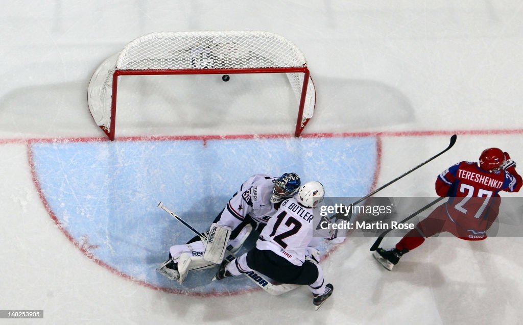 Russia v USA - 2013 IIHF Ice Hockey World Championship