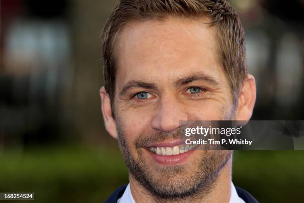 Actor Paul Walker attends the World Premiere of 'Fast & Furious 6' at Empire Leicester Square on May 7, 2013 in London, England.