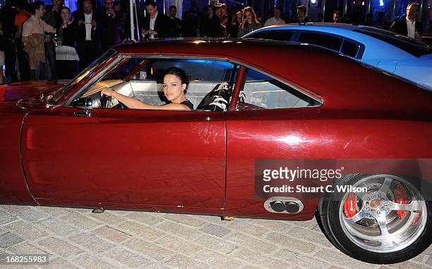 Actress Michelle Rodriquez attends the "Fast & Furious 6" World Premiere after party at Somerset House on May 7, 2013 in London, England.