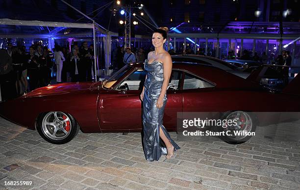 Actress Gina Carano attends the "Fast & Furious 6" World Premiere after party at Somerset House on May 7, 2013 in London, England.