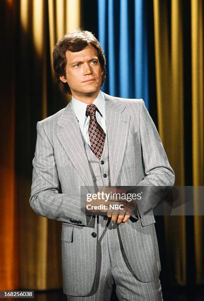 Pictured: Guest host David Letterman in the 1970s --