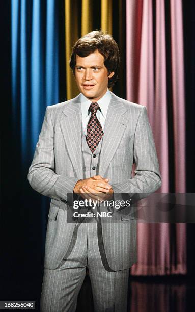 Pictured: Guest host David Letterman in the 1970s --