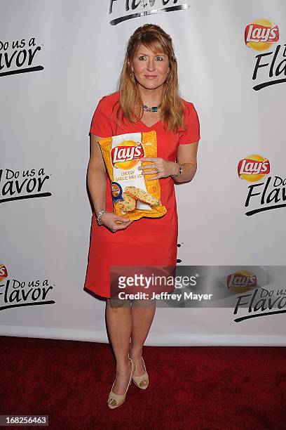 Contest winner Karen Weber-Mendham attends the Eva Longoria announces contest winner for 'Lay's 'Do Us A Flavor' Contest at Beso on May 6, 2013 in...