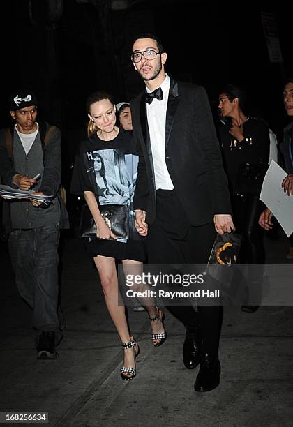 Actress Amanda Seyfried leaves the 'PUNK: Chaos To Couture' Costume Institute Gala after party at the Standard Hotel on May 6, 2013 in New York City.
