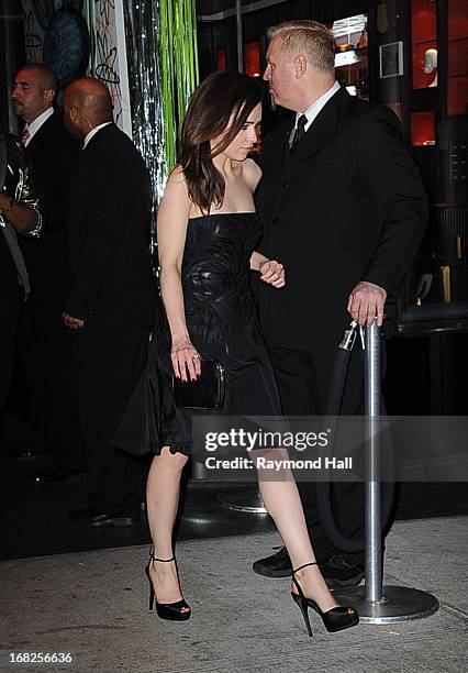 Actress Emilia Clarke leaves the 'PUNK: Chaos To Couture' Costume Institute Gala after party at the Standard Hotel on May 6, 2013 in New York City.