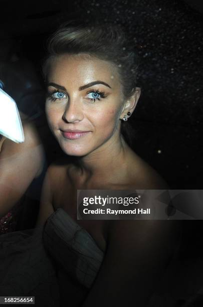 Actress Julianne Hough leaves the 'PUNK: Chaos To Couture' Costume Institute Gala after party at the Standard Hotel on May 6, 2013 in New York City.