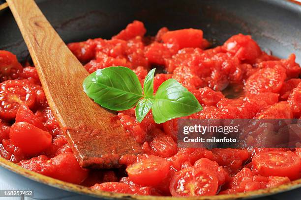 chopped tomatoes - chopped food stock pictures, royalty-free photos & images