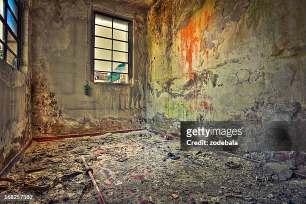 room in abandoned factory, hdr - abandoned crack house stock pictures, royalty-free photos & images