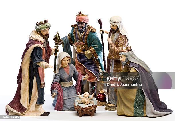 adoration (nativity scene) - figurine bildbanksfoton och bilder