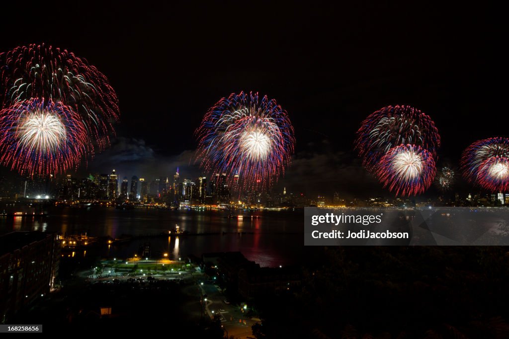New York City Syncronized Fireworks