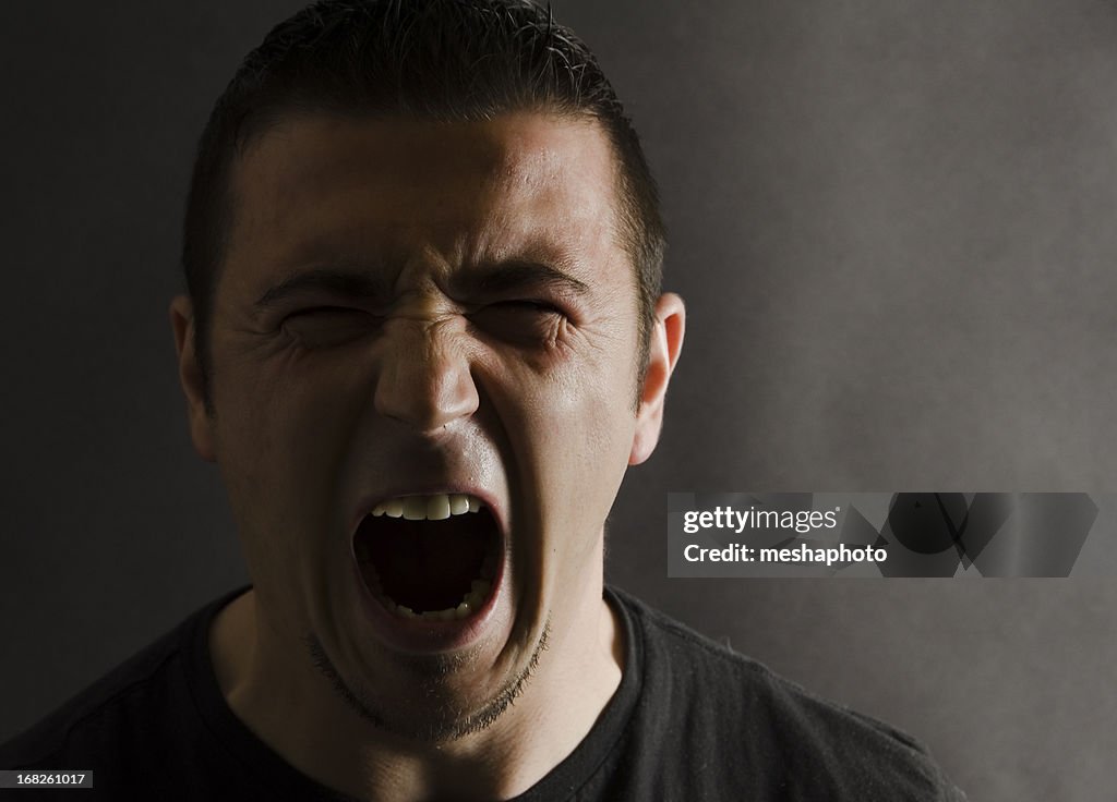 Angry Man Portrait
