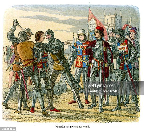ilustraciones, imágenes clip art, dibujos animados e iconos de stock de batalla de, tewkesbury 1471 - campo de batalla