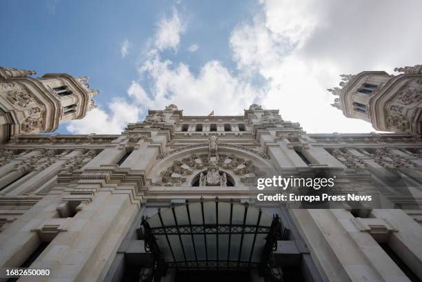 Facade of the City Hall headquarters in Cibeles, on 15 September, 2023 in Madrid, Spain. The Palacio de Cibeles, the former Palacio de...