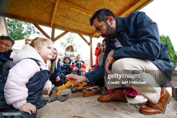 Scotland’s First Minister Humza Yousaf joins SNP candidate for the Rutherglen and Hamilton West by-election, Katy Loudon on the campaign trail at Ace...