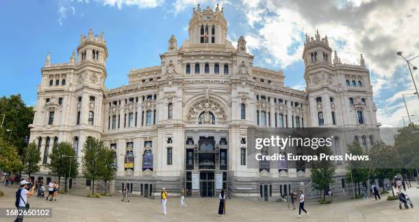 Facade of the City Hall headquarters in Cibeles, on 15 September, 2023 in Madrid, Spain. The Palacio de Cibeles, the former Palacio de...
