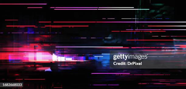 abstract digital noise glitch error background - problem bildbanksfoton och bilder