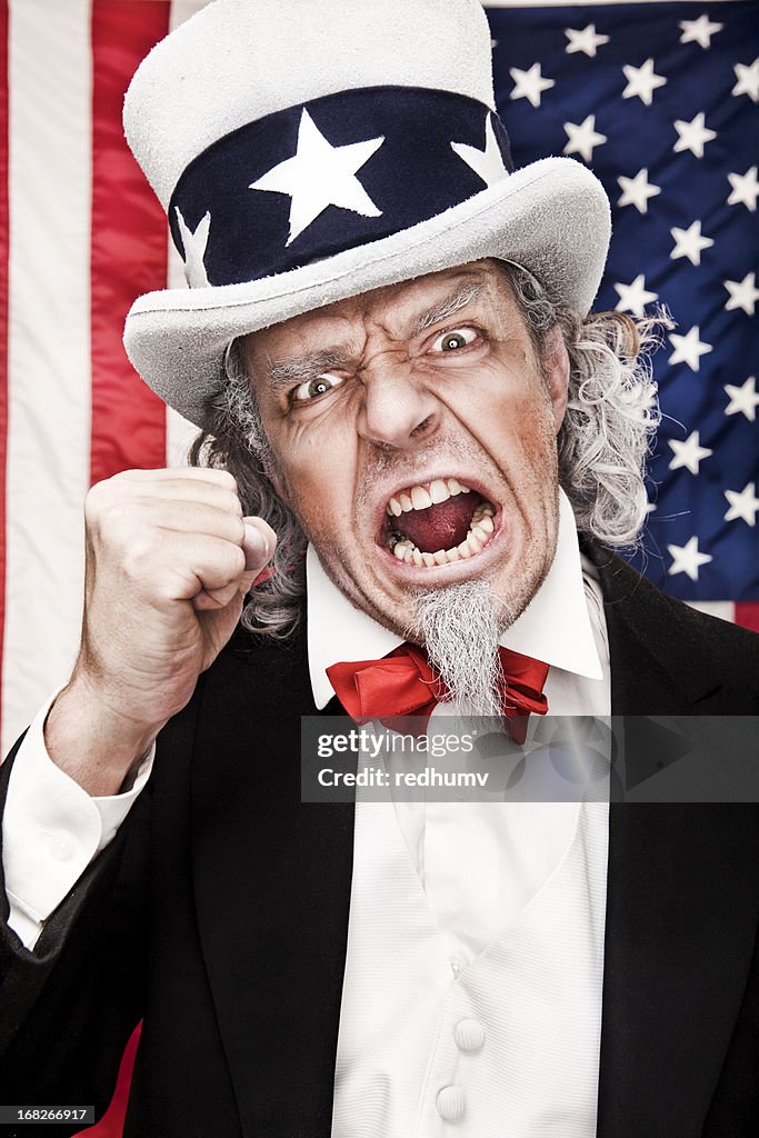 Angry el tío Sam