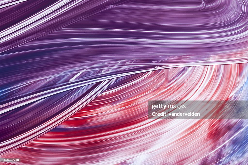 Abstract Curves In Red White And Blue