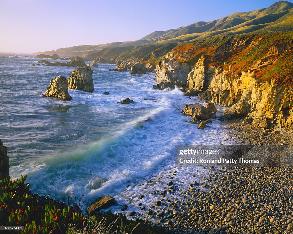 Getting Refreshed at the Big Sur Coast Of California (P)