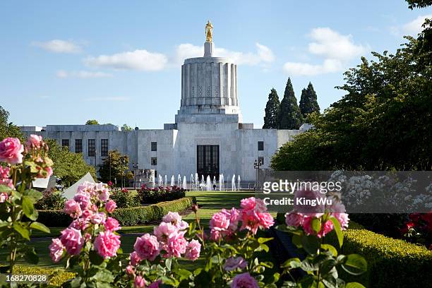 oregon state capital building - salem oregon capital stock pictures, royalty-free photos & images