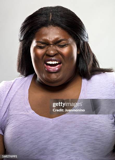 woman sneezing - crying portrait stock pictures, royalty-free photos & images