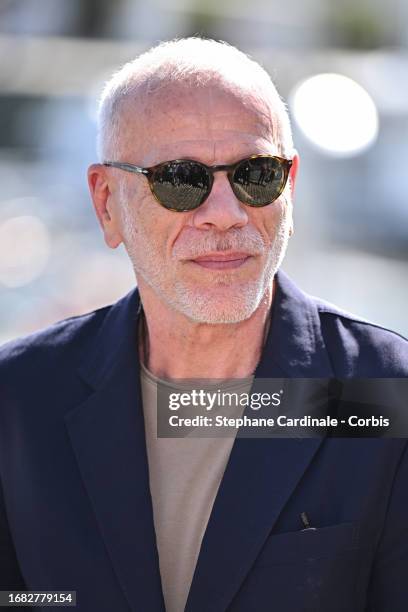 Pascal Greggory attends the "La Fille Qu'On Appelle" photocall during the 25th La Rochelle Fiction Festival on September 15, 2023 in La Rochelle,...